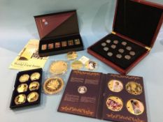 A set of Limited Edition ingot series London 2012 medals; a collection of Diana Portraits of a