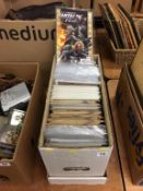 One box of DC, Marvel and Abstract Studio comics