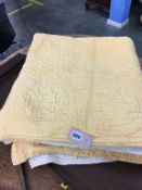 One yellow and white Durham quilt