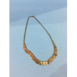 A 9ct gold necklace, weight 6 grams
