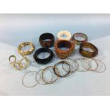 Twenty six assorted bangles