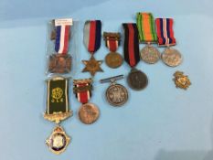 Quantity of medals to include: 1909 watch for medallion inscribed WR, Royal Antediluvian Order of