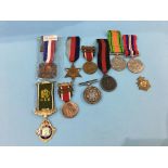 Quantity of medals to include: 1909 watch for medallion inscribed WR, Royal Antediluvian Order of