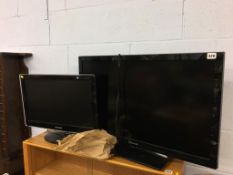 Samsung TV and a Panasonic TV with remote