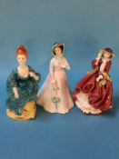 Three Royal Doulton figures to include 'Top o The Hill', 'Julia' and 'Olga'