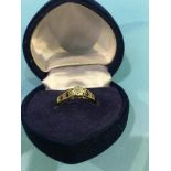 Boxed 9ct gold diamond solitaire ring, weight 1.4 grams