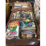 A large quantity of 'Marvel' and 'DC' comics