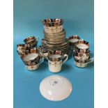 A Royal Stafford china tea set (4)