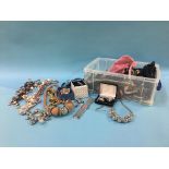 Box of costume jewellery