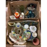 Two boxes miscellaneous to include Royal Doulton etc.