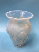 Opalescent glass vase