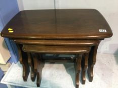 Ercol oak nest of tables