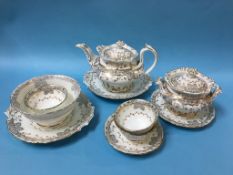 Rockingham style part tea set