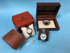 Three gentleman's wristwatches