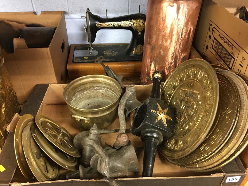 Fire irons, brass ware etc. - Image 2 of 4