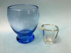 Whitefriars and Orrefores style glass vases