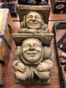 Pair of fibre glass corbels