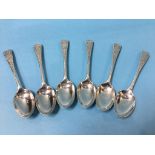 Six silver spoons