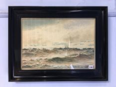 Wm Thomas Nichols Boyce, (1857 - 1911), watercolour, signed, dated 1901, 'Sailing vessel on the