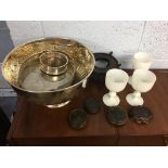 Silver plate, Oriental stands etc.