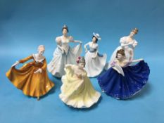 Six Royal Doulton figures