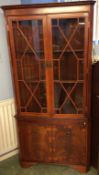 Reproduction standing corner cabinet