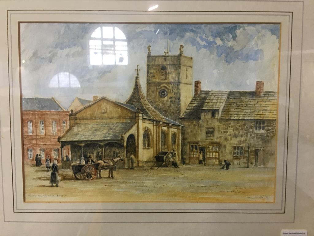 Ivan Webley, watercolour, signed, 'The Old Market Cross' and 'Morpeth Bridge', 20 x 30 and 29 x - Image 2 of 5