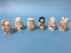 Quantity of Oriental netsuke style figures