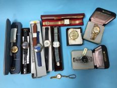 Selection of gents wristwatches etc.