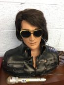 An animatronic Elvis Presley bust, 2007, Wowee Limited