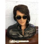 An animatronic Elvis Presley bust, 2007, Wowee Limited