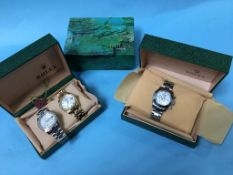 Three gentleman's wristwatches