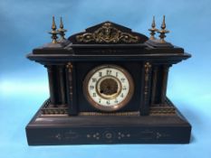 Slate mantel clock