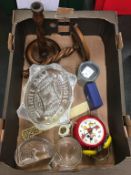 Box assorted including Moser glass etc.