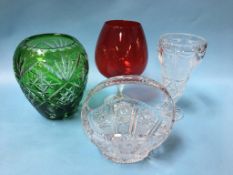 Assorted glass ware