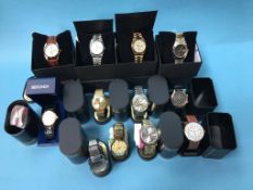 Quantity of boxed watches, Citizen, Sekonda etc.