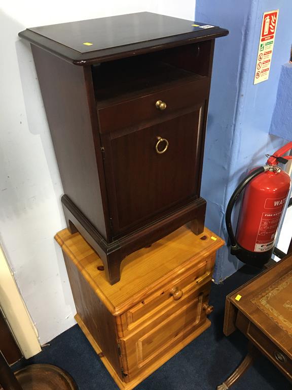 Stag cabinet and a pine cabinet