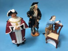 Three Royal Doulton figures