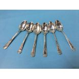 Six silver spoons