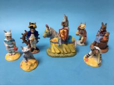 Seven Royal Doulton Bunnykins