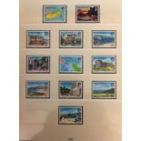 An album of Alderney stamps from 1983 to 2001 (sample is illustrated)