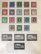 An album of G.B. stamps from 1952 to 1970 (sample is illustrated)