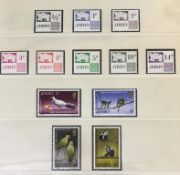 3 albums of Jersey stamps (sample is illustrated)