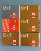 23 booklets of 12 1st Class stamps and 5 booklets of 6 1st Class stamps (306)