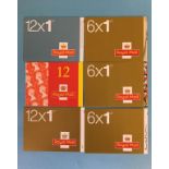 23 booklets of 12 1st Class stamps and 5 booklets of 6 1st Class stamps (306)