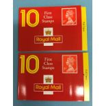 20 booklets of 10 1st Class stamps (200)