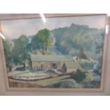Framed watercolour by S. Buckle
