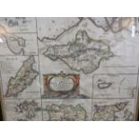 An early framed map of The small islands in the Br