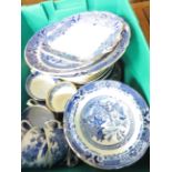 Good collection of blue & white pottery