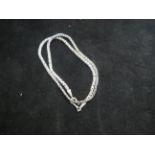 Silver rope neck chain